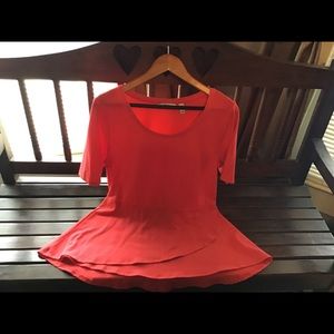 Isaac Mizrahi Peplum Top